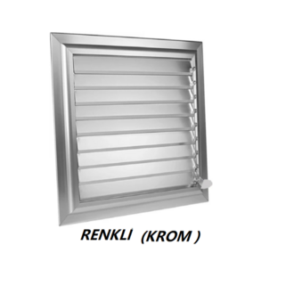 100x100 Alüminyum Hareketli Sineklikli Menfez