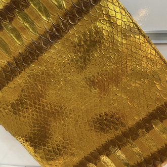 CLUTCH (El Çanta ) Gold Kobra Baskı