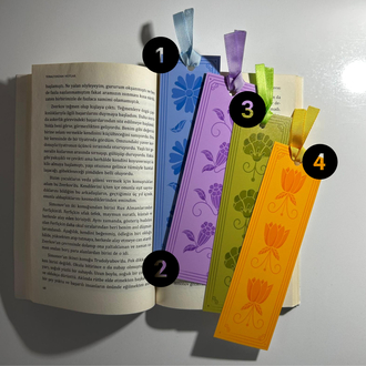 renkli kitap ayracı