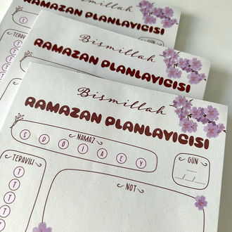 Ramazan planlayıcısı notepad - sakura