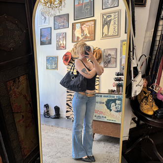 Gucci Black GG Canvas Large D-Ring Hobo Bag