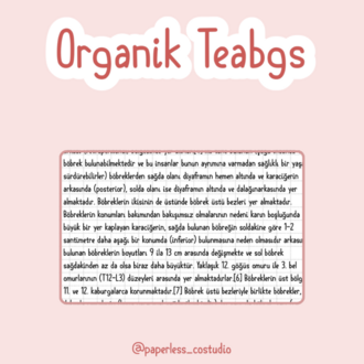 Organik Teabgs Yazı Fontu