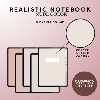 Realistic Notebook Nude Color