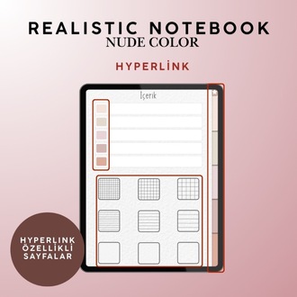 Realistic Notebook Nude Color