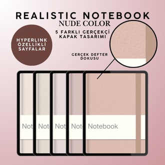 Realistic Notebook Nude Color