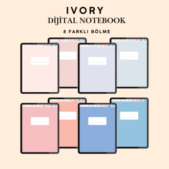 Ivory 8 Bölmeli Notebook