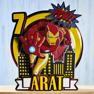 Ironman Işıklı Caketopper