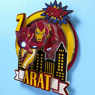 Ironman Işıklı Caketopper