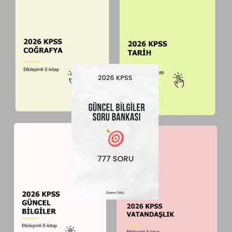 2026 KPSS Genel Kültür Pdf Set
