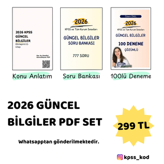 2026 Güncel Bilgiler Set