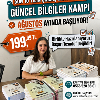 Son 10 Yıl Çıkmış sorular Kamp (1 Ağustos)