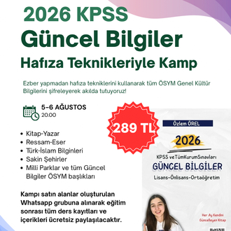 AĞUSTOS GÜNCEL BİLGİLER KODLAMALI KAMPI (5-6 AĞUSTOS)