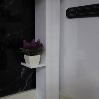 Raflı Doğalgaz Borusu Gizleme Paneli
