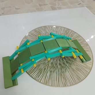 Da Vinci Köprüsü Maketi Vidasız 3D Baskı Yeni
