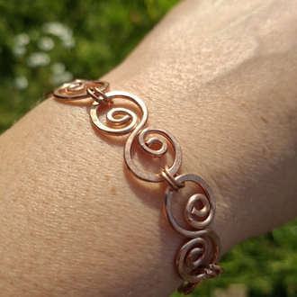PH192 Bakır Kenetli Spiral Bileklik