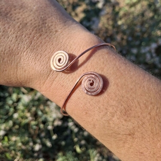 PH140 Bakır İkiz Spiral Bileklik