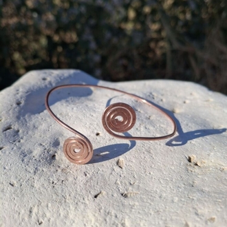 PH140 Bakır İkiz Spiral Bileklik