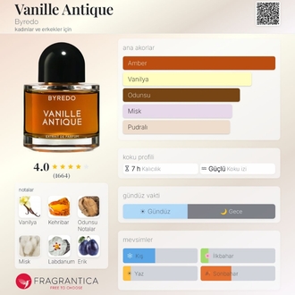 Byredo Vanille Antique Edp Unisex Parfüm 100ml