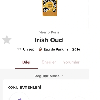 Memo İrish Oud Edp Unisex Parfüm 75ml
