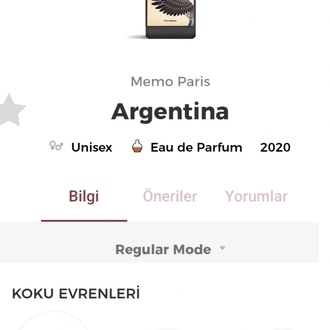 Memo Argentina Edp Unisex Parfüm 75ml
