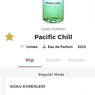 Louis Vuitton Pacific Chill Edp Unisex Parfüm 100ml