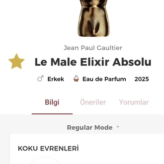 Jean Paul Gaultier Le Male Elixir Absolu Edp Erkek Parfümü 125ml
