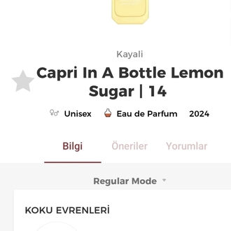 Kayali Capri İn A Bottle Lemon Sugar | 14 Edp Kadın Parfümü 100ml 