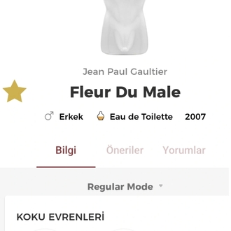 Jean Paul Gaultier Fleur Du Male Edt Erkek Parfümü 125ml