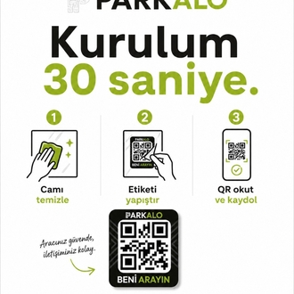 ParkALO Akıllı QR Araç Etiketi
