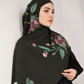 Bursa İpeği Flower Şal
