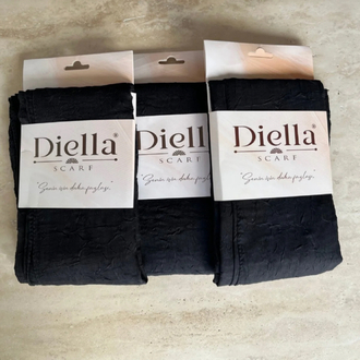 Diella Bambu Kraş Siyah Şal