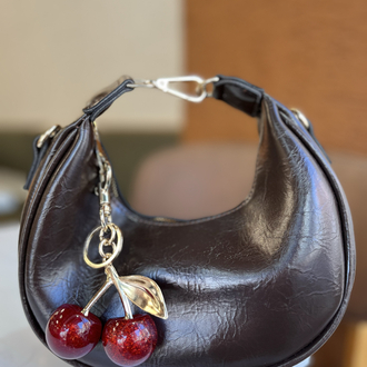 Cherry Brown Mini Çanta acı kahve