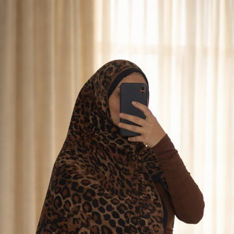 Bursa İpeği Leopar Desen Şal 