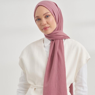 Kroren Daisy Şal Koyu Pudra