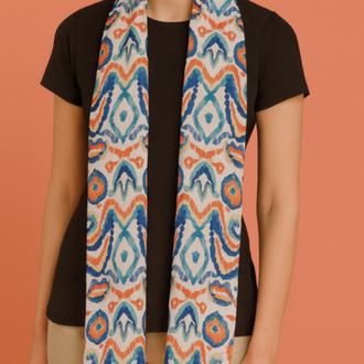 Orange Boho Fular