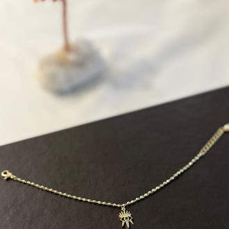 Minimal Yeşil Göz Bileklik