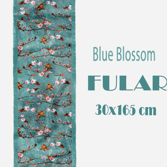 Blue Blossom Fular 