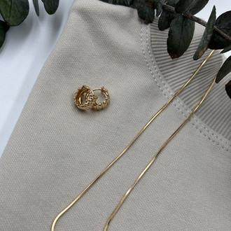 Minimal Yılan Zincir Kolye Rose
