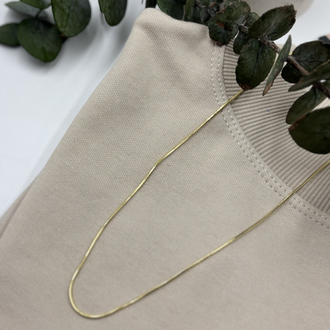 Minimal Yılan Zincir Kolye Gold