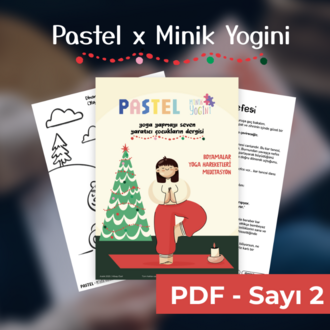 2. Sayı Yoga Boyama Dergisi / Pastel x Minik Yogini / Dijital