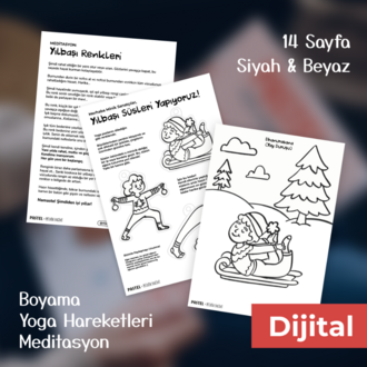 2. Sayı Yoga Boyama Dergisi / Pastel x Minik Yogini / Dijital