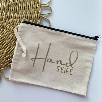 Hand Seife Ham Keten Renk Clutch 