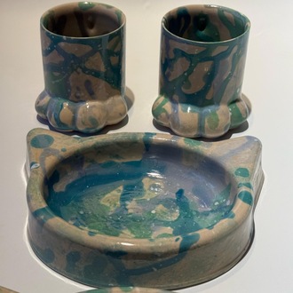 Karışık desenli mama kabı 