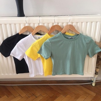 Yarım kollu croptop