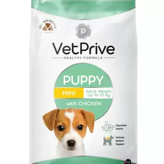 VetPrive Vet Prive Mini ve Küçük Irk Yavru Köpek Maması Tavuklu 3 Kg