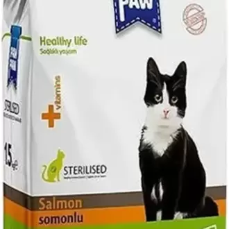 Paw Paw Kısır Somonlu Kedi Maması 15 Kg