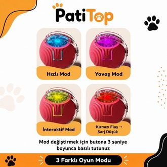 PatiTop™ Akıllı Evcil Hayvan Topu - 1 ALANA 1 BEDAVA