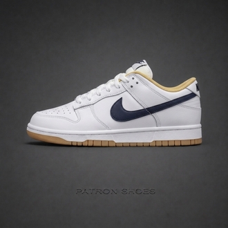 Nike Dunk Low White Navy Gum