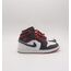 Air Jordan 1 Mid GS Gym Red Black Toe