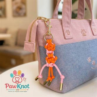 Mini Pati Paracord Anahtarlık ve Çanta Charmı